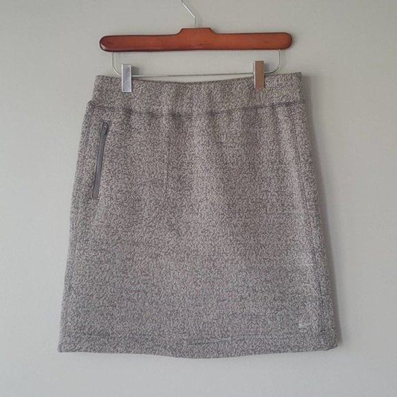 Woolrich Gray Fleece Pull On Mini Skirt Small - Picture 6 of 6